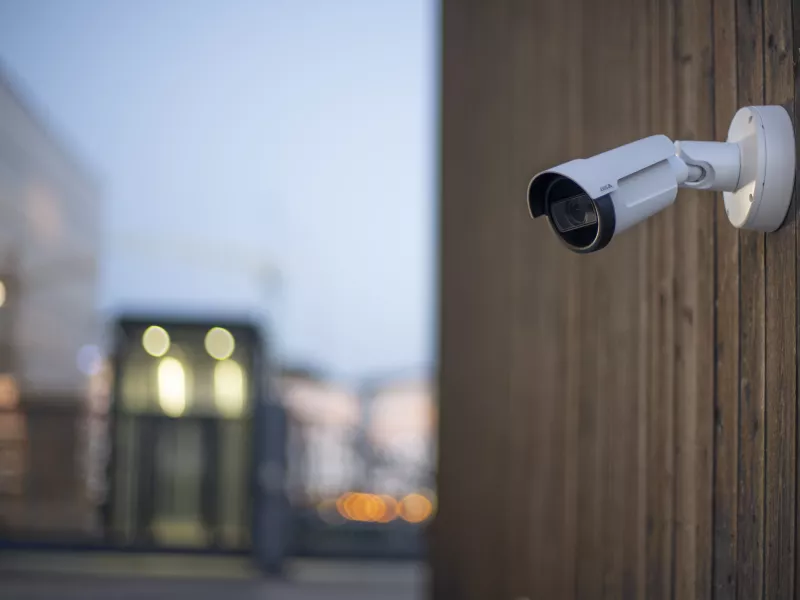 Bullet CCTV camera type for outdoor perimeter security in Dubai